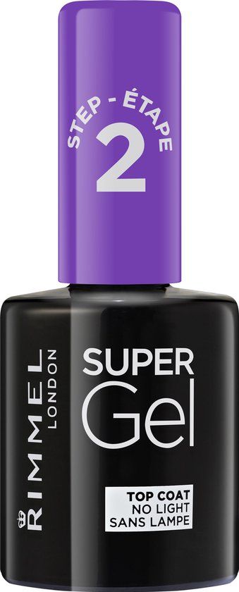 Rimmel London SuperGel Gel Nagellak Top Coat - 00 Transparant - 12ml