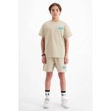 BLACK BANANAS set zand Beige Jongens Sweat Ronde hals Effen - maat 152