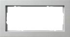 Gira E2 Abdeckrahmen 2-fach Aluminium matt