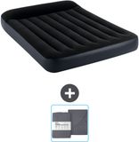 Intex Luchtbed - Twijfelaar - 137 x 191 x 25 cm - Donkerblauw