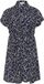 KAFFE Curve Kaffe Dameshemdjurk KAFFE Curve Beate Middernacht Marine Kantprint Polyester Lange Korte Mouw Casual Grote Maten Dierenprint Vrouwen 52