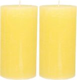 Atmosphera Stompkaars - 2 stuks - Geel - 7 x 13 cm - Cilinder