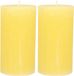 Atmosphera Stompkaars - 2 stuks - Geel - 7 x 13 cm - Cilinder
