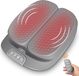 oCreon Voetmassageapparaat met warmte- en vibratiefunctie, afstandsbediening, elektrisch voetmassageapparaat met instelbare vibratiefrequentie voor verbeterde bloedcirculatie, geschikt voor plantaire fasciitis
