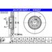 ATE Lot De 2 Disques De Frein 24.0130-0257.1 Mercedes-benz 247 421 07 12