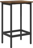 vidaXL Barkruk Gerookt eiken 40 x 32 x 64 cm Bewerkt hout