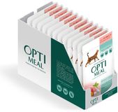 Optimeal volwassen katten natvoer met kalkoen in pompoensaus - 12x 85g