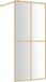 vidaXL Inloopdouchewand - Transparant - 100x195 cm - ESG-glas - Goudkleurig