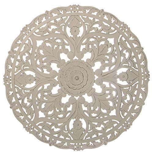 DRW Ronde Tafel - 120 x 1.7 cm - Wit MDF-hout