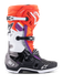Alpinestars Bottes Tech 10 Noir Rouge Fluo Orange Fluo Blanc
