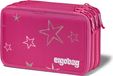 ergobag Lyra Maxi Etui Set 40-delig, crayons de couleur et feutres, poche pour monnaie, règle, ciseaux, magie des étoiles, rose
