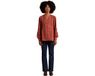 Envie de fraise Zwangerschaps- en borstvoedingsblouse in macramé kant Terracotta