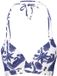 LingaDore Voorgevormde Triangel Bikini top Blauw Wit Print