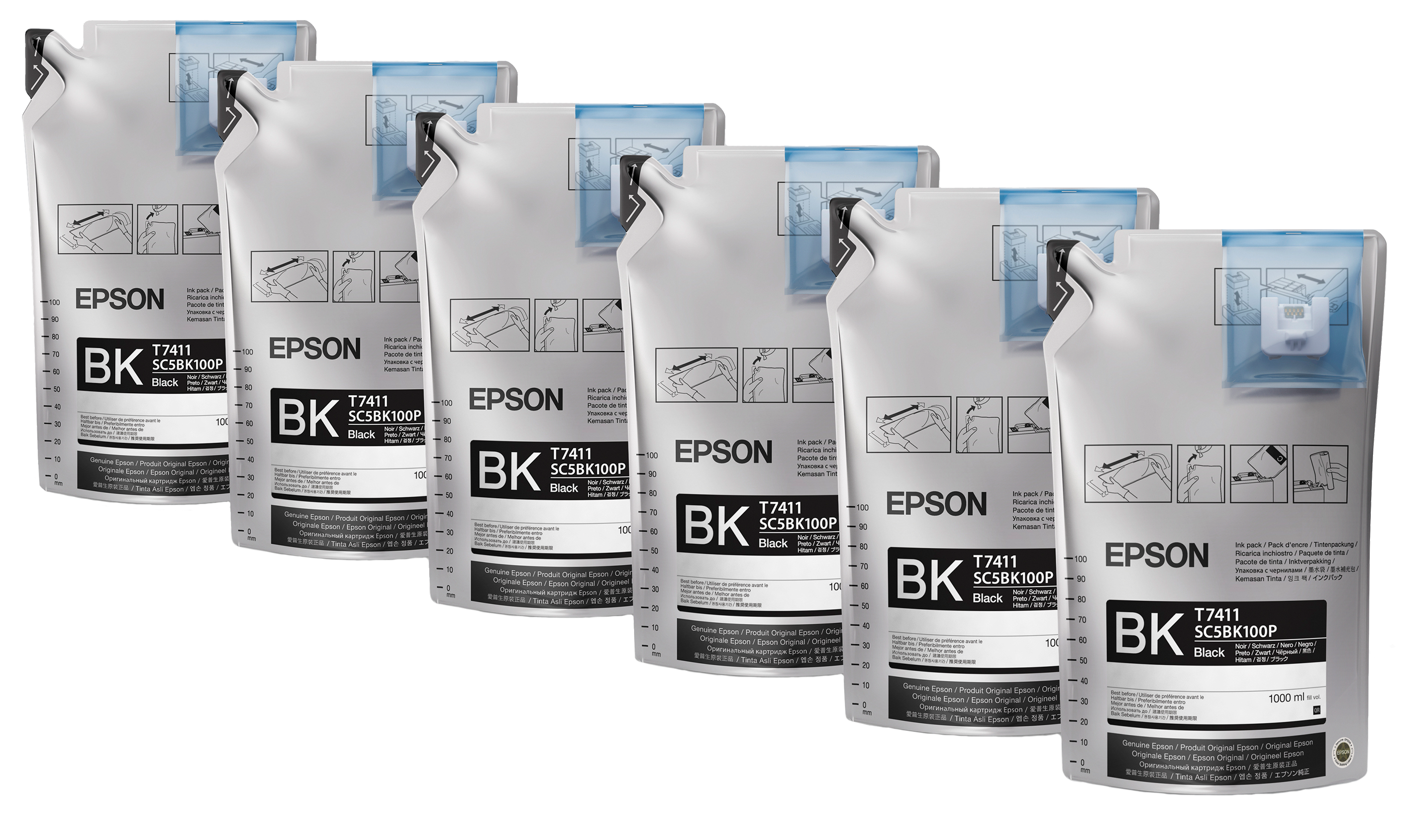 Epson UltraChrome DS High Density Black T741X00 (6x1L) - C13T741X00