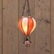 Anna's Collection Ballon de baudruche avec père Noël 20led avec effet flamme 14x25cm rouge/blanc fonctionne avec 2 piles aaa avec 6 heures minuterie