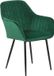 Beliani WELLSTON - Dining Chair - Green Velvet - Set of 2 - Design
