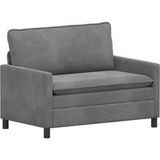 Vidaxl Canapé gris foncé 126 x 81 x 87,5 cm velours