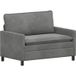Vidaxl Canapé gris foncé 126 x 81 x 87,5 cm velours