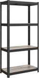 SONGMICS Staande boekenkast, opbergrek, 4 planken, verstelbaar, 40 x 80 x 160 cm, belastbaar tot 520 kg, voor keuken, woonkamer, greige-zwart GLR044B21