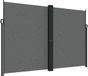 vidaXL Windscherm uittrekbaar 220x1000 cm antracietkleurig