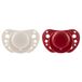 Chicco PhysioForma Air Fopspeen 6-16 maanden, siliconen zuiger, anatomisch en functioneel, ondersteunt de fysiologische ademhaling, rood, 2 stuks