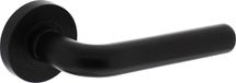 Intersteel Poignée de porte Agatha sur rosace ø53x8mm noir mat