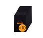 RHODIA 164009Cpack - Geniet Vergadernotitieblok N°16 Zwart - A5 - Voorgedrukt Datum/Notities/Actie - 80 Afscheurbare Vellen - Clairefontaine Wit Papier 80 g/m² - Pakket van 10 blokken