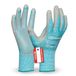 Gebol Upcycled Touch | maat XXS (maat 5) | duurzame werkhandschoen met touch-functie | nitril-coating met anti-slip noppen | voor kinderen | turquoise | 1 paar