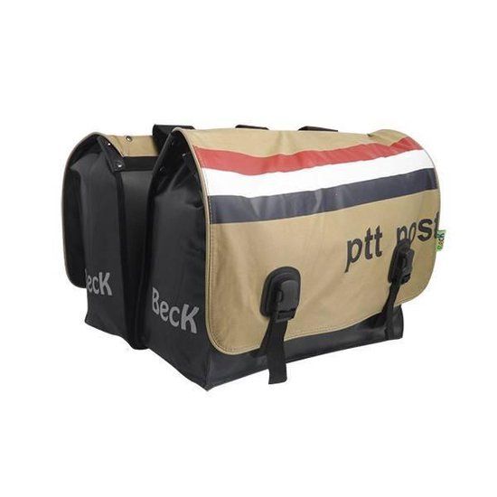BECK Classic Dubbele Fietstas - 46L - Canvas - Diverse Kleuren