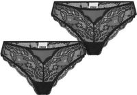 Urban Classics Kanten brazilian slips (Set van 2) Dames Ondergoed - zwart - L