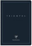 Clairefontaine 37170C Collectie Triomphe PLATINUM Genaaid Notitieboek Diepblauw - A4 21x29,7 cm - 96 Pagina's Effen - Ivoorkleurig Papier 90 g - Omslag Mat Gecoat Karton met Zilveropdruk