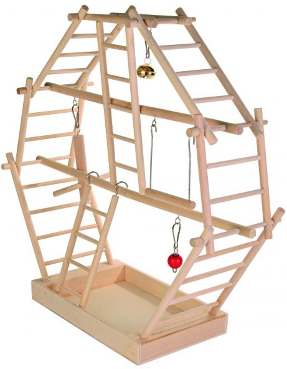 TRIXIE Speelplaats Ladder Hout 44X16X44 CM