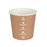 GREENBOX Kartonnen universele beker 300 ml 25 stuks papieren bekers to go bio-gecoat Ø 91 mm, milieuvriendelijk, stabiel en recyclebaar, uit duurzame bosbouw