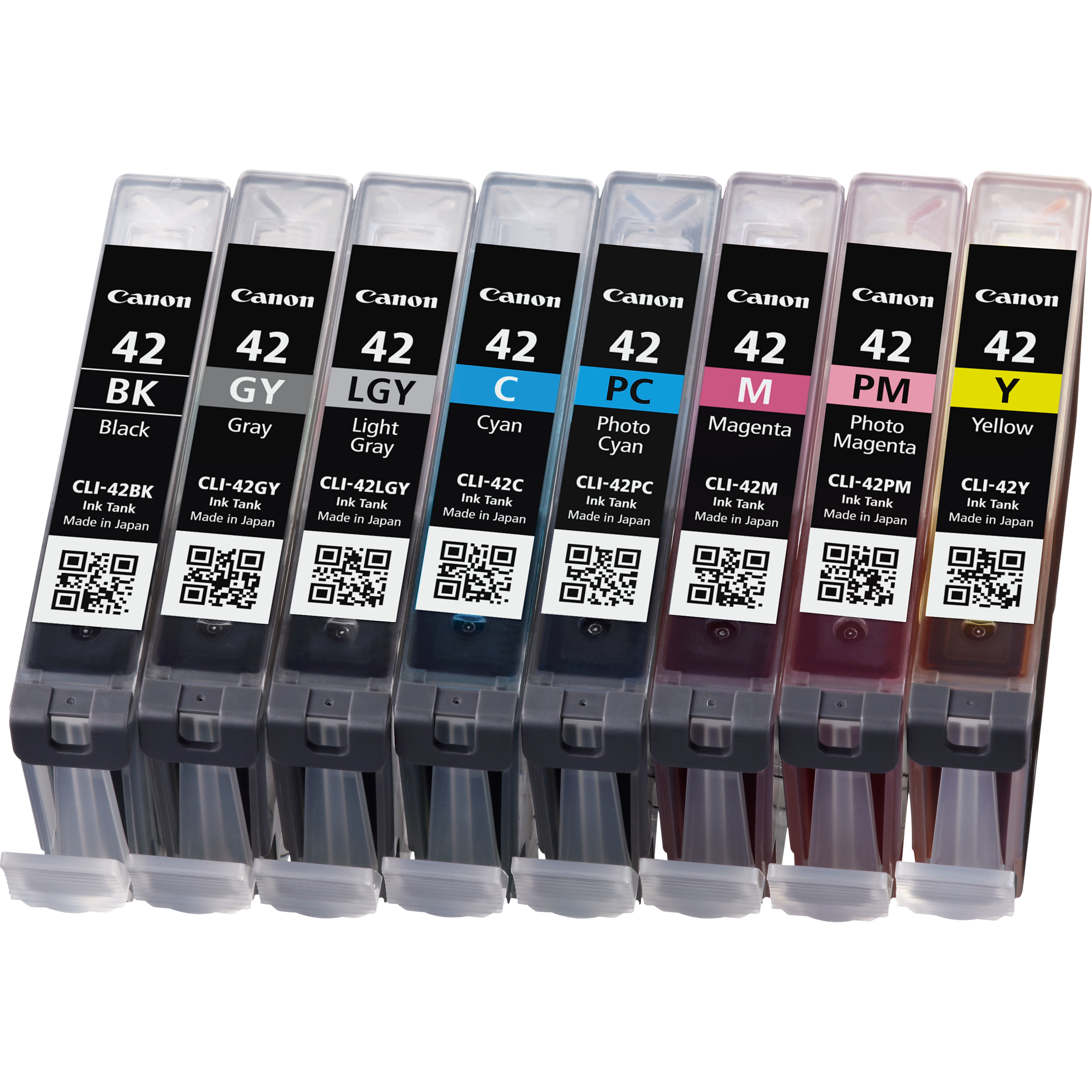 Canon CLI-42 Ink Cartridge - Black, Cyan, Magenta, Photo Magenta, Photo Cyan, Gray, Light Gray - 6384B010