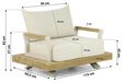 Santika Furniture Santika Supreme lounge tuinstoel