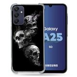 Cokitec Samsung Galaxy A25 5G Drievoudig doodshoofd Versterkte hoes