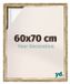yd, Cadre 60x70 cm Or Antique - Cadre pour toile - MDF Lyon