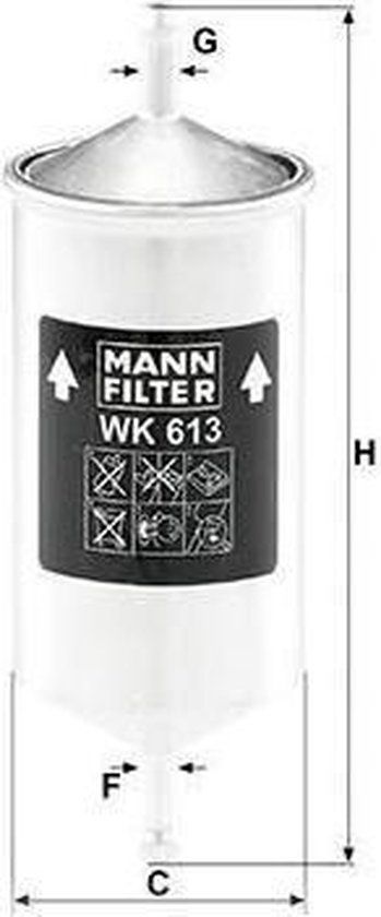 MANN-FILTER WK 613 Fuel Filter