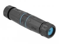 Delock 86693 tussenstuk voor kabels RJ45 Zwart