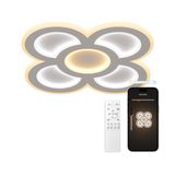 Ksix Plafonnier intelligent Barcelona Slim Wi-Fi Blanc LED 90W 11387lm