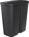 Spetebo Poubelle Compacta DUO avec couvercle - 45 litres - Noir