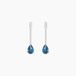 Histoire d'Or Boucles D'oreilles Pendantes Goutte Or Blanc Topaze Bleu London