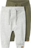 NAME IT Baby Broek NBNTAKKI 2P SWEAT PANT NOOS Grijs