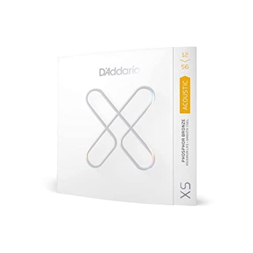 D'ADDARIO XS Phosphor Bronze Coated Akoestische Gitaar Snaren 12-56 Light Top/Medium Bottom