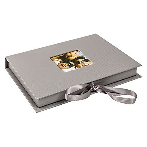 Walther Foto-Geschenkbox Fun grau, für Fotos bis Format 13X18 cm