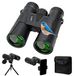 Jumelles 12 x 42 HD Set avec trépied, adaptateur pour smartphone et sac de transport
