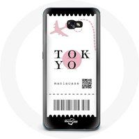 Maniacase Hoesje voor Samsung Galaxy A3 2016 Air ticket Tokyo Japan