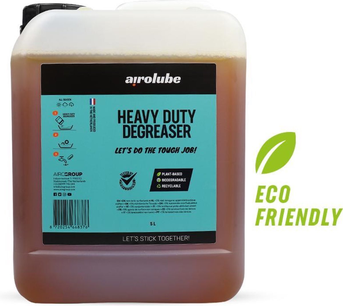 Airolube AL 668376 Heavy Duty ontvetten-5-liter Jerrycan