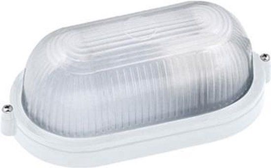 Star Led Nimrat - LED Outdoor Wall Light - Oval - E27 - White Aluminum