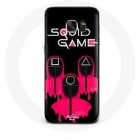 Maniacase Samsung Galaxy S6 Hoesje Inktvis Spel Maskers Vierkante Driehoek en Cirkel